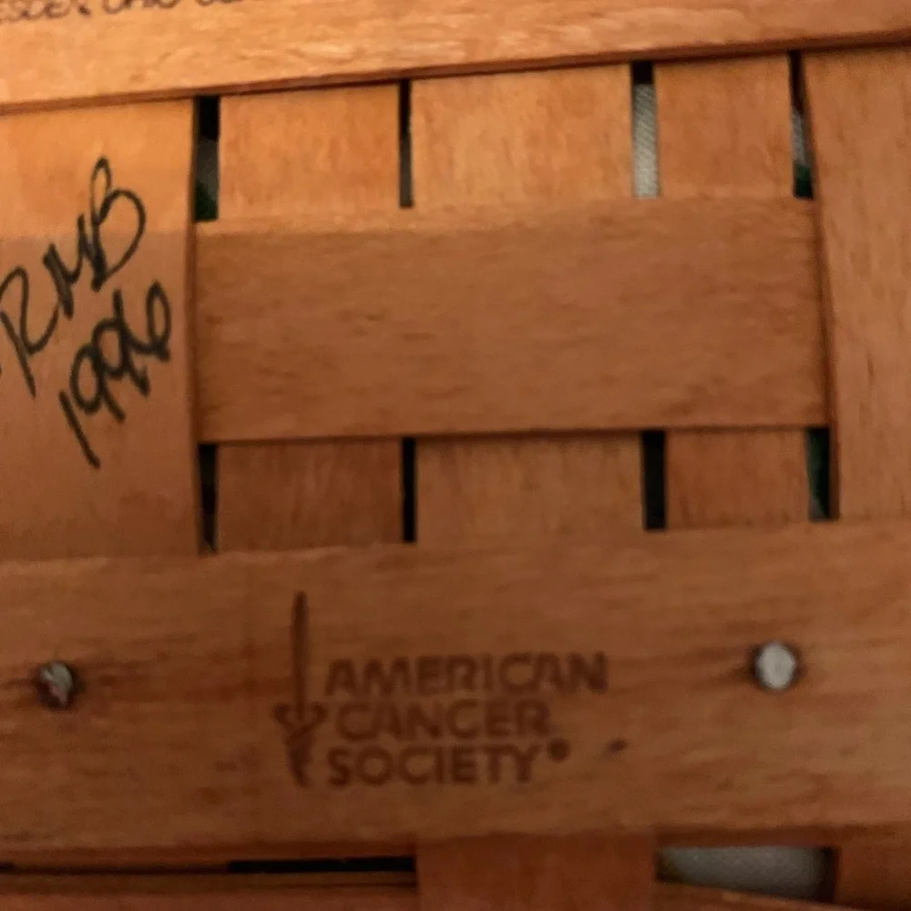 Longaberger 1996 Horizon Of Hope Cancer Basket. 2nd In The Series.